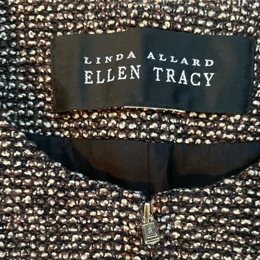 Linda Allard for Ellen Tracy cropped zip-front jacket - Picture 5 of 7